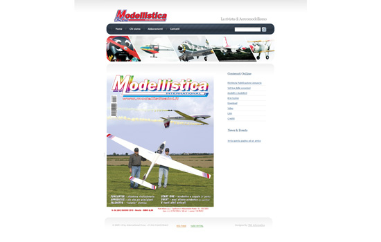 Modellistica International Online. La celebre rivista di aereomodellismo, si affida a noi per il suo nuovo sito, che abbiamo realizzato con Umbraco.